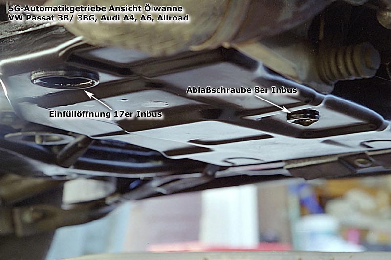 Ölwechselkit Automatikgetriebe für Audi V8 A6 S6 A8 4-Gang