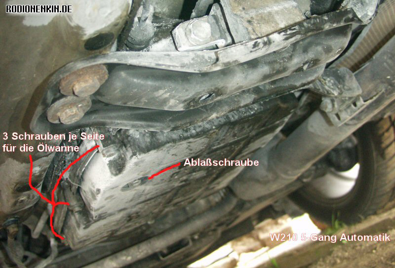 MB 5-Gang Automatikgetriebe NAG1 Ölwechsel Anleitung 722.6 (W5A330